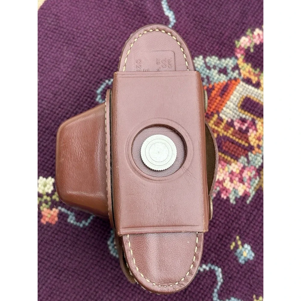 Kodak‎ Pony 135 Camera Model C With Brown Leather Carry Case Untested Prop Decor